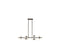 Amani 14-Light Linear Chandelier in Black Cashmere